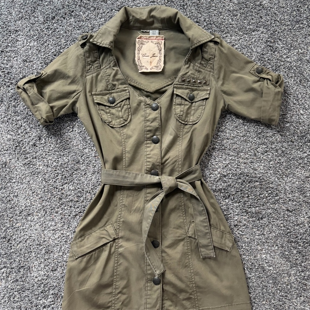 Guess- Y2K Military Dress
